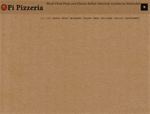 Tablet Screenshot of pipizzeria.com